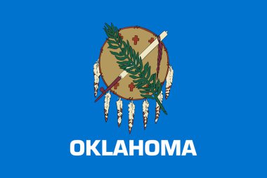 Oklahoma state flag clipart