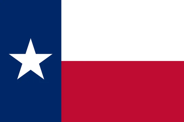 得克萨斯州旗 — 图库照片