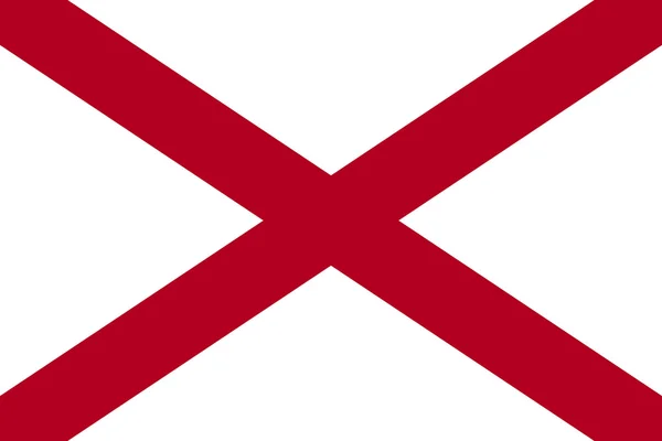 Alabama state flag — Stock Photo, Image