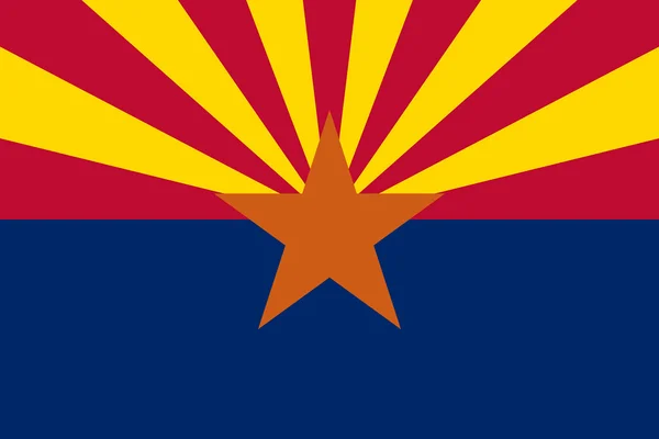Bandiera dello Stato dell'Arizona — Foto Stock