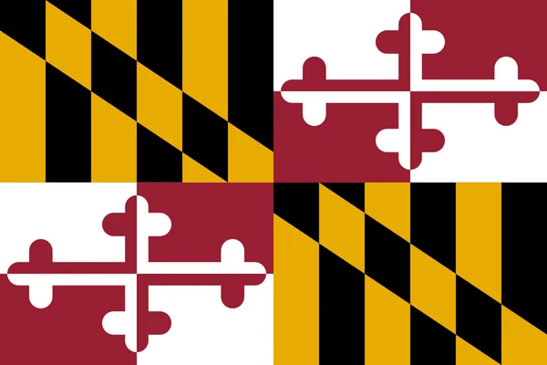 Vlajka státu Maryland — Stock fotografie