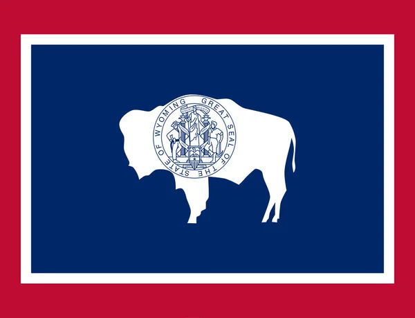 Wyoming state flag — Stock Photo, Image