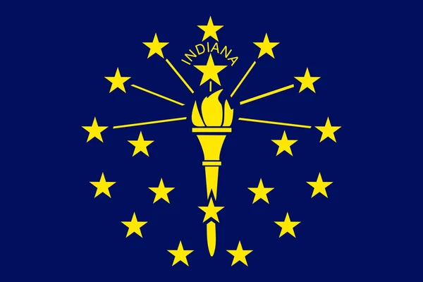 Bandiera dello Stato dell'Indiana — Foto Stock