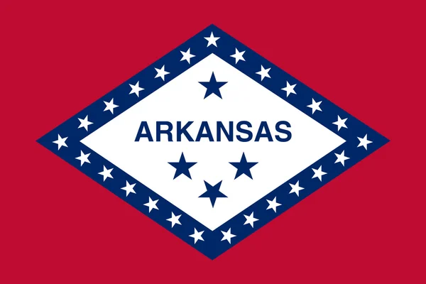Arkansas state flag — Stock Photo, Image