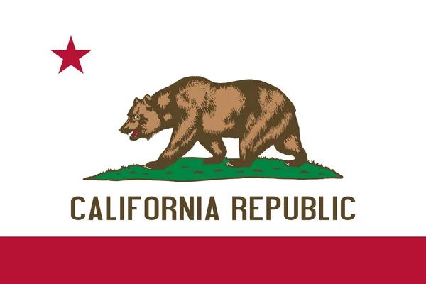 Bandeira do Estado da Califórnia — Fotografia de Stock