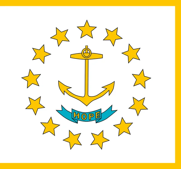 Deelstaatvlag Rhode Island — Stockfoto