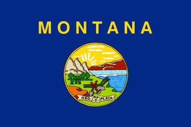 Montana State flag clipart