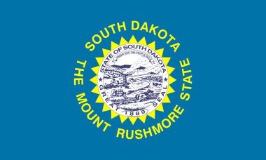 South Dakota state flag clipart