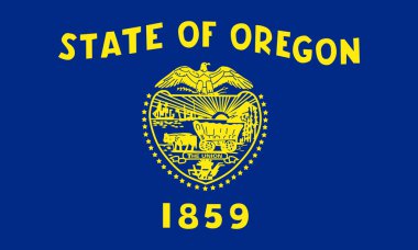 Oregon state flag clipart