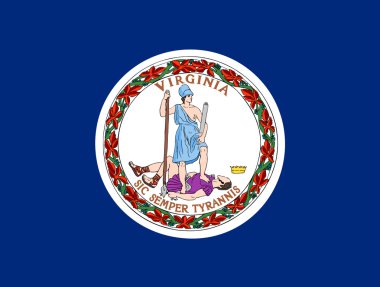 Virginia state flag clipart