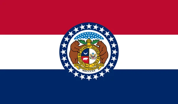 Missouri state flagga — Stockfoto