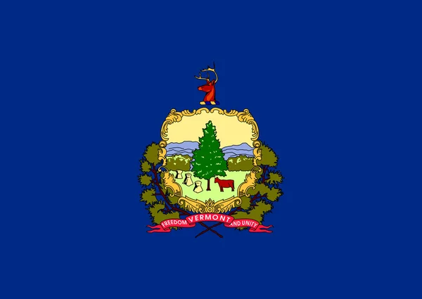Vermont state flag — Stock Photo, Image