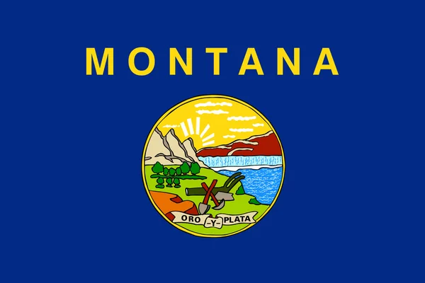 Flagge des Staates Montana — Stockfoto