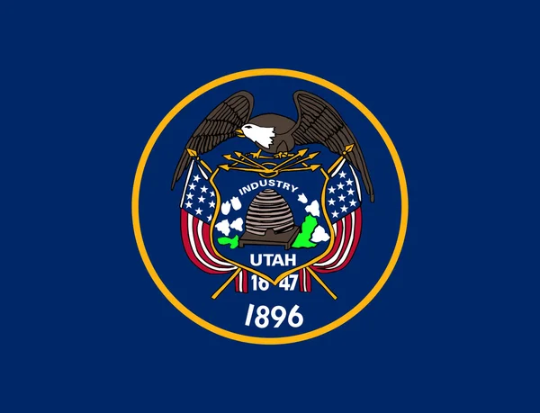 Utah eyalet bayrağı — Stok fotoğraf