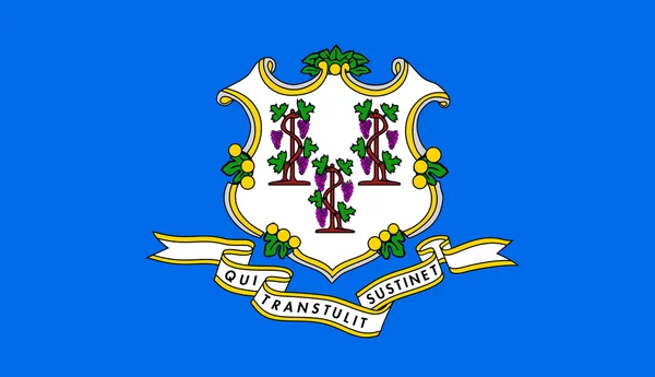 Прапор штату Коннектикут — стокове фото
