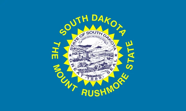 Vlag van South dakota — Stockfoto