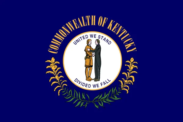 Kentucky Zustand-Markierungsfahne — Stockfoto