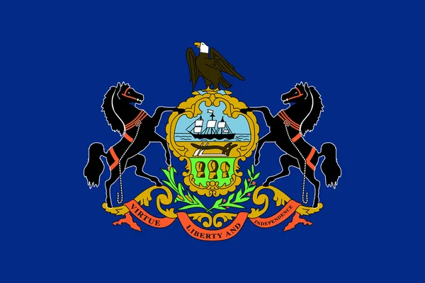 Pennsylvania state flagga — Stockfoto