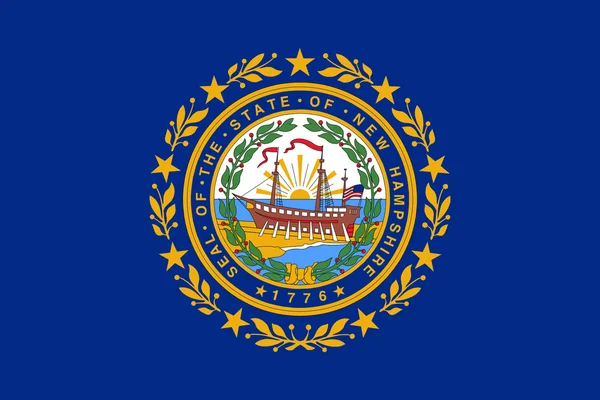 Bandera del Estado de New Hampshire —  Fotos de Stock