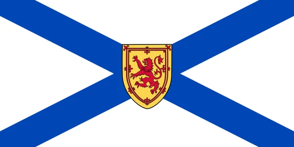 Ilustración Nova Scotia Canadian State Flag Canadá — Foto de Stock