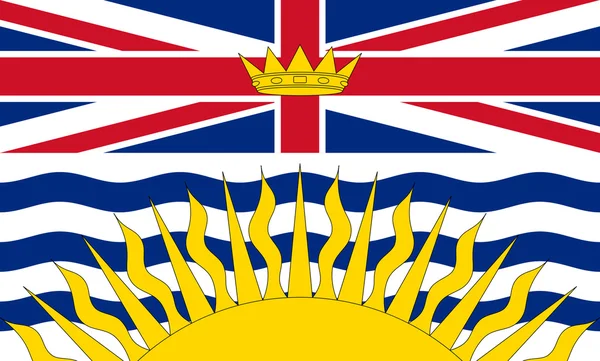British Columbia flag — Stock Photo, Image
