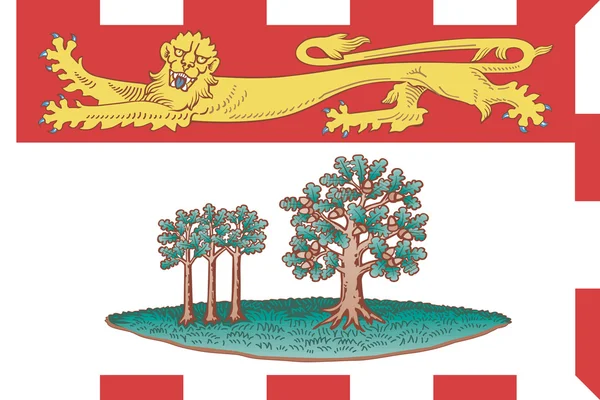 Флаг Островов Принца Эдуарда — стоковое фото
