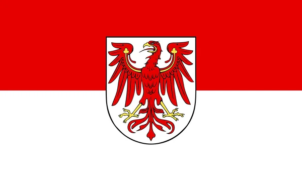 ドイツのブランデンブルク州の旗のイラスト — ストック写真