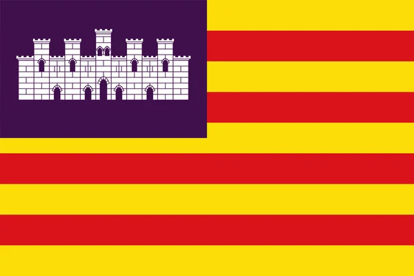 Bandera de Baleares — Foto de Stock
