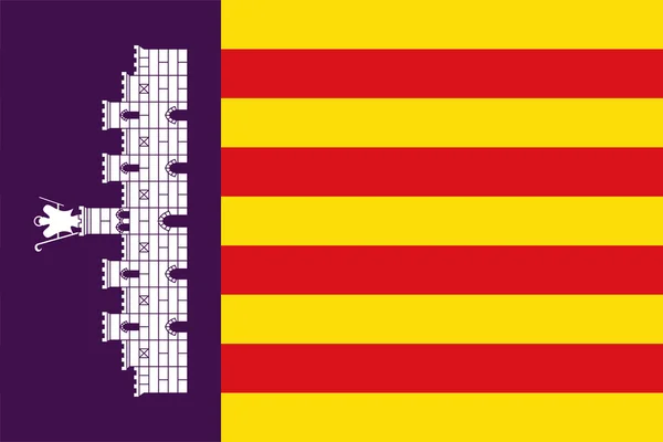 Mallorca-Flagge — Stockfoto