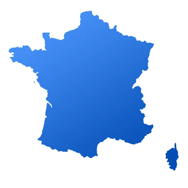 Карта Франции — стоковое фото