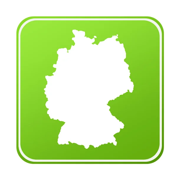 Pulsante mappa Germania — Foto Stock