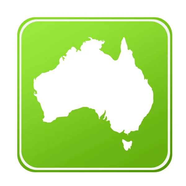 Australia botón de mapa — Foto de Stock