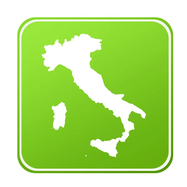 Tombol peta Italia — Stok Foto