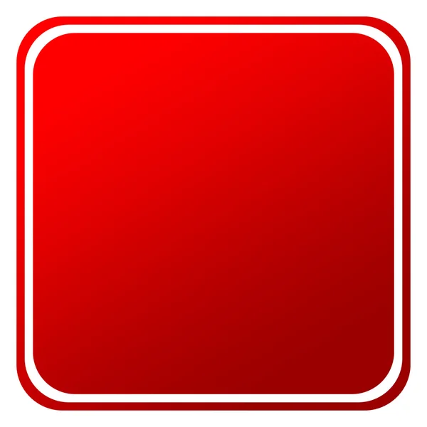 Blank röd knapp — Stockfoto