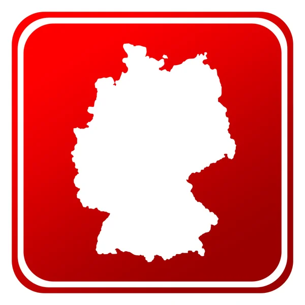 Κουμπί χάρτη της Γερμανίας — Φωτογραφία Αρχείου
