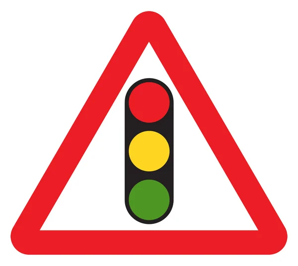 Značka semaforu — Stock fotografie