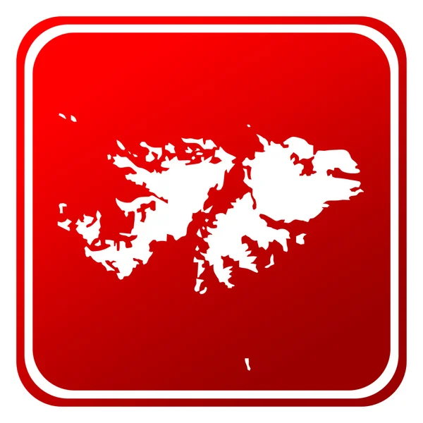 Botão vermelho do mapa — Fotografia de Stock