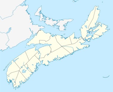 Nova Scotia map clipart