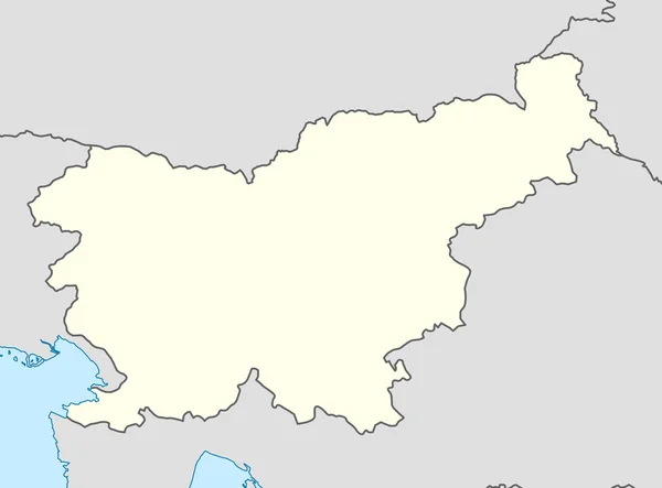 斯洛文尼亚地图 — 图库照片
