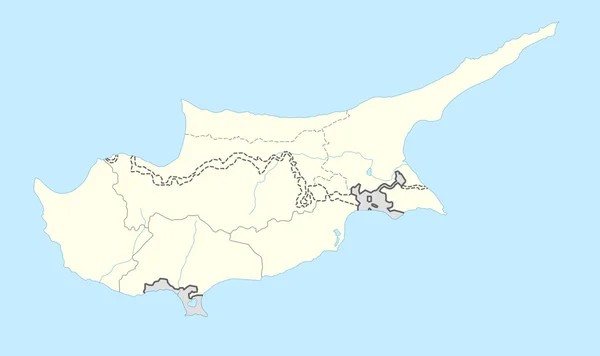 Кіпр карта — стокове фото
