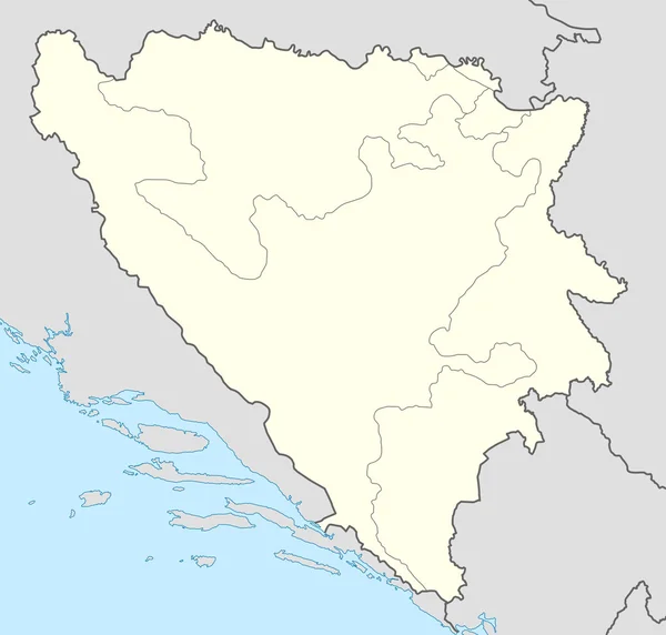 Mapa da Bósnia e Herzegovina — Fotografia de Stock