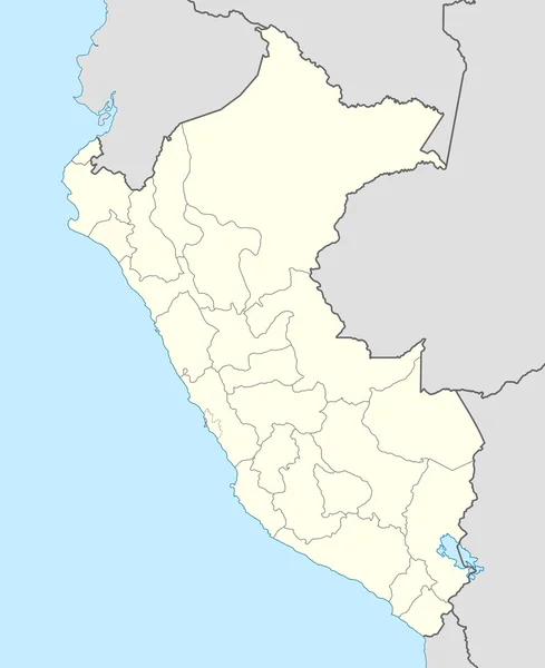 Χάρτης του Περού — Φωτογραφία Αρχείου