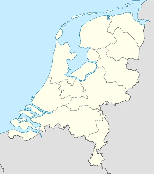 Países Baixos mapa — Fotografia de Stock