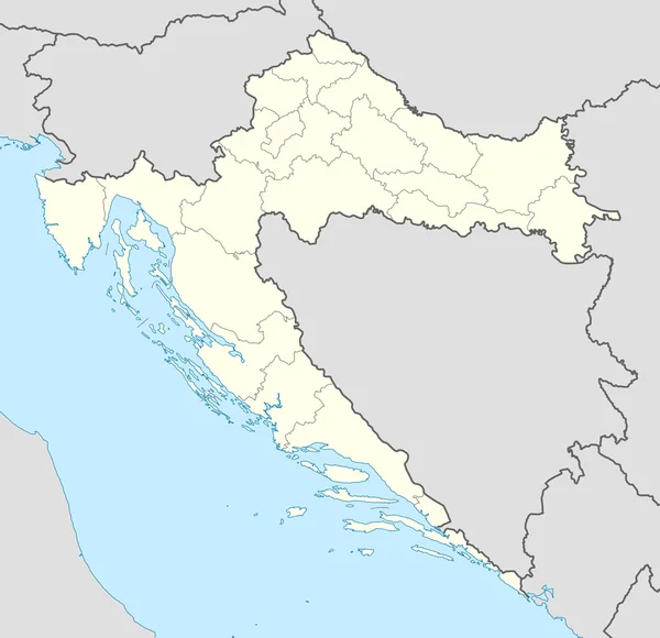 Kroatië kaart — Stockfoto