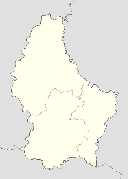 Люксембургская карта — стоковое фото