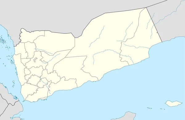 Yemen Map — Zdjęcie stockowe