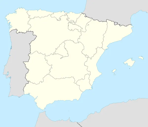 Mapa Španělska — Stock fotografie