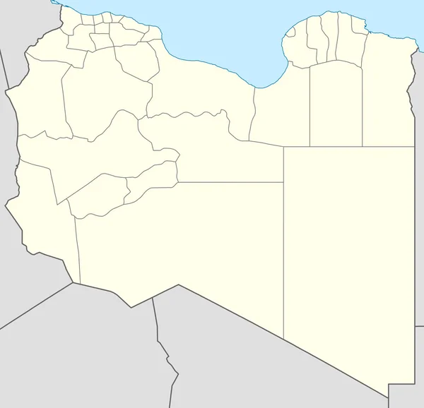 Mapa da Líbia — Fotografia de Stock
