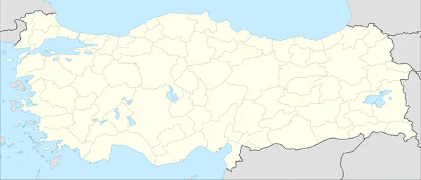 Kaart van Turkije — Stockfoto