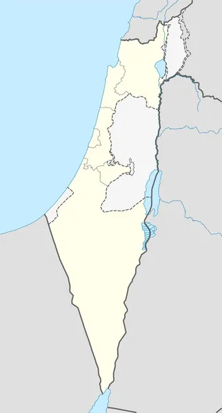 Israel Mapa — Fotografia de Stock